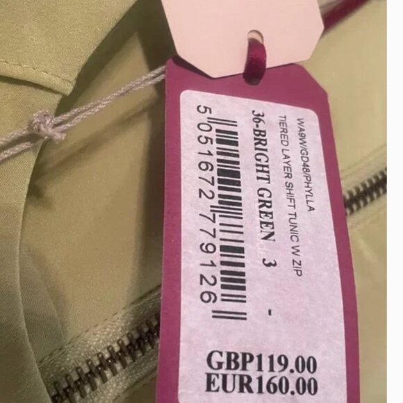 TED BAKER Lime Green Sleeveless Mini Dress Small - Picture 3 of 4